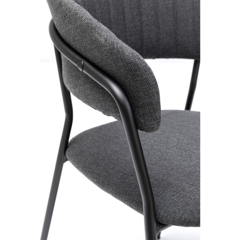 Chair with Armrest Belle Anthracite